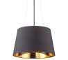 NORDIK Loftlampe i folie Ø50 cm 4 x E27 - Sort/Gylden