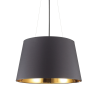 NORDIK Loftlampe i folie Ø60 cm 6 x E27 - Sort/Gylden