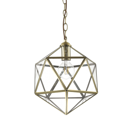 MAGLIE Loftlampe i glas og metal Ø45 cm 1 x E27 - Mat sort/Hvid