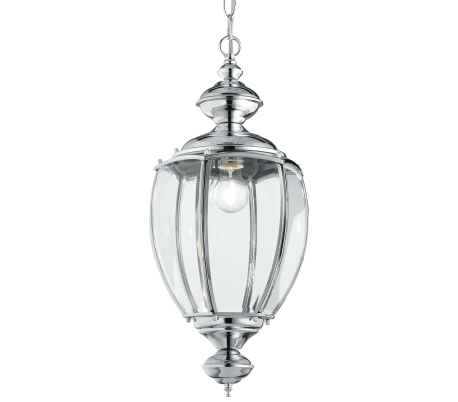 NORMA Loftlampe i glas og metal Ø25 cm 1 x E27 - Antik messing