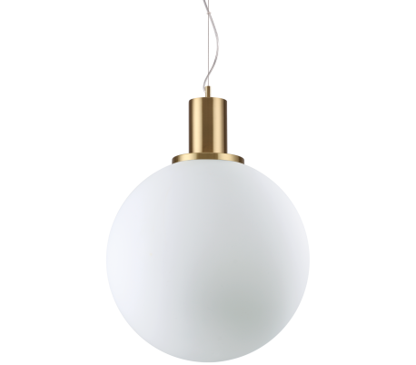 DECA Loftlampe i glas og metal Ø28 cm 1 x E27 - Klar/Antik messing