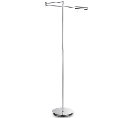 NORDIK Gulvlampe i metal og tekstil H162 cm 1 x E27 - Sort/Gylden
