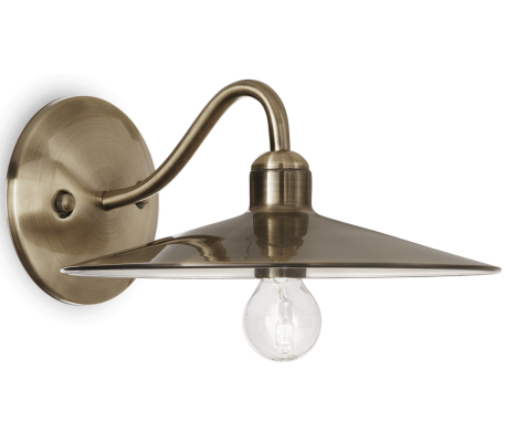 SAILOR Væglampe i metal H32 cm 1 x E27 - Antik messing