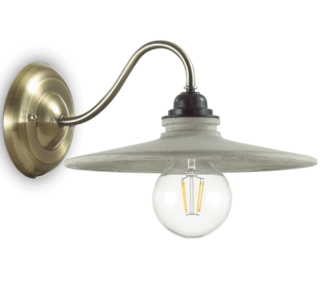 CANTINA Væglampe i metal H15 cm 1 x E14 - Antik messing