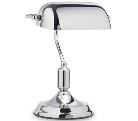 LAWYER Bordlampe i metal og glas H38 cm 1 x E27 - Messing/Grøn