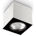 MOOD Påbygningsspot i metal 9 x 9 cm 1 x GU10 - Hvid/Sort