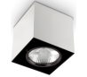 MOOD Påbygningsspot i metal 15 x 15 cm 1 x GU10 - Hvid/Sort