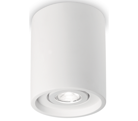 MOOD Påbygningsspot i metal Ø9 cm 1 x GU10 - Hvid/Sort