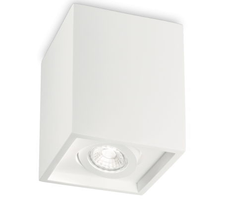 OAK Påbygningsspot i gips Ø13,5 cm 1 x GU10 - Hvid