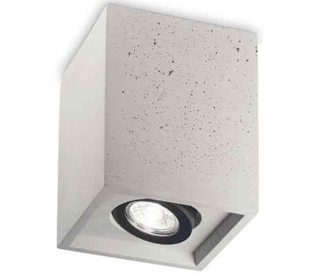 OAK Påbygningsspot i gips Ø13,5 cm 1 x GU10 - Hvid