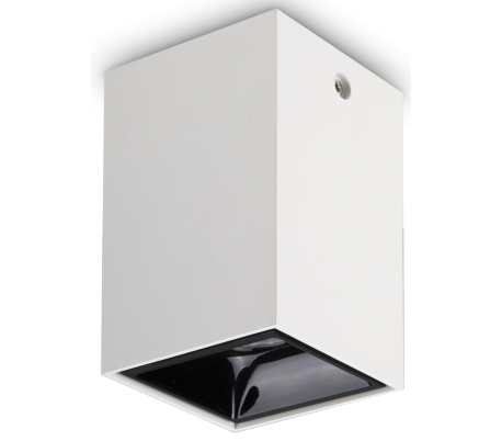 NITRO Påbygningsspot i metal Ø10,5 cm 1 x 15W LED - Mat hvid