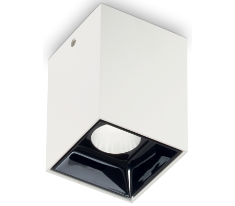 NITRO Påbygningsspot i metal 7 x 7 cm 1 x 15W LED - Mat hvid