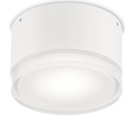 GUN Påbygningsspot i metal Ø11 cm 1 x GU10 - Hvid