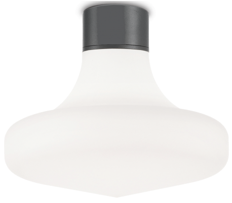 SOUND Loftlampe i aluminium og kunststof Ø30 cm 1 x E27 - Sort