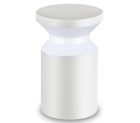 TORRE Bedlampe i aluminium og plast H22 cm 1 x E27 - Antracit/Hvid