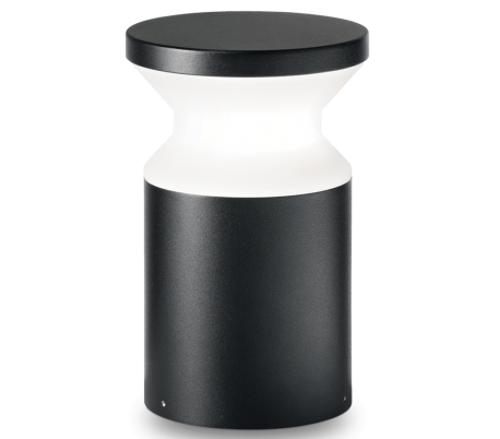 TORRE Bedlampe i aluminium og plast H22 cm 1 x E27 - Antracit/Hvid