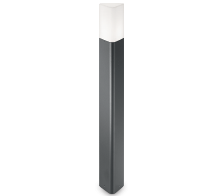 TORRE Bedlampe i aluminium og plast H60 cm 1 x E27 - Antracit/Hvid