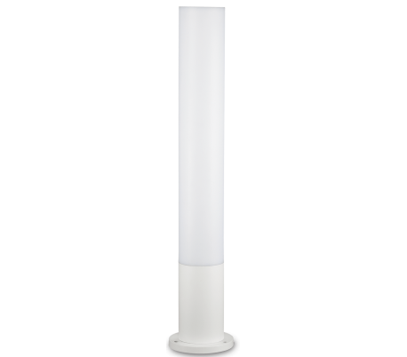 TORRE Bedlampe i aluminium og plast H60 cm 1 x E27 - Hvid/Hvid