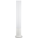 TORRE Bedlampe i aluminium og plast H60 cm 1 x E27 - Hvid/Hvid