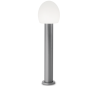 CONCERTO Bedlampe i aluminium og plast H83,5 cm 1 x E27 - Grå/Hvid