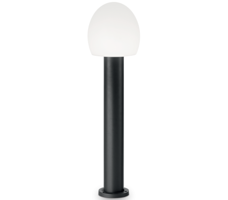 CONCERTO Bedlampe i aluminium og plast H83,5 cm 1 x E27 - Antracit/Hvid