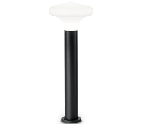 SOUND Bedlampe i aluminium og plast H80 cm 1 x E27 - Antracit/Hvid