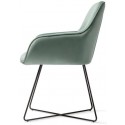 2 x Tara Spisebordsstole H84 cm velour - Sort/Junglegrøn