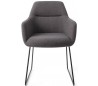 2 x Kinko Spisebordsstole H84 cm polyester - Sort/Mørkegrå