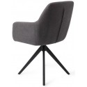 2 x Kinko Spisebordsstole H84 cm polyester - Sort/Mørkegrå