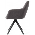 2 x Kinko Spisebordsstole H84 cm polyester - Sort/Mørkegrå