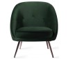 Rebun Lænestol i velour H83 cm - Rødguld/Junglegrøn