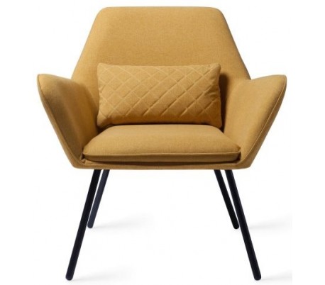 Rebun Lænestol i velour H83 cm - Rødguld/Junglegrøn