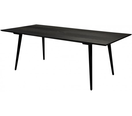 Moderne spisebord i metal og mdf H76 x B200 x D100 cm - Sort