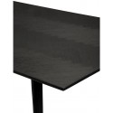 Moderne spisebord i metal og mdf H76 x B200 x D100 cm - Sort
