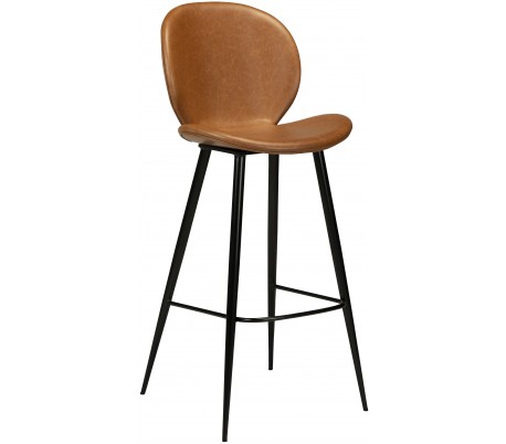 Cloud barstol i kunstlæder H110 cm - Vintage sort