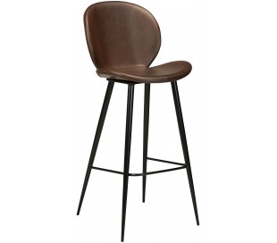 Cloud barstol i kunstlæder H110 cm - Vintage grå