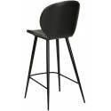 Cloud barstol i kunstlæder H110 cm - Vintage sort