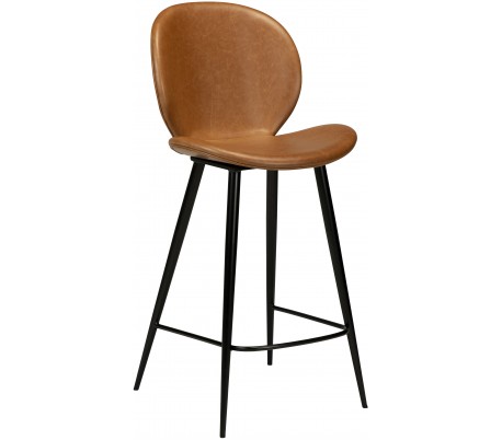 Cloud barstol i kunstlæder H100 cm - Vintage sort