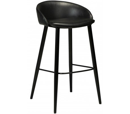 Cloud barstol i kunstlæder H100 cm - Vintage sort