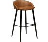 Dual barstol i kunstlæder H91 cm - Vintage lysebrun