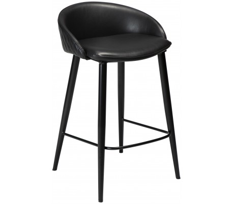 Dual barstol i kunstlæder H91 cm - Vintage sort