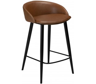 Dual barstol i kunstlæder H81 cm - Vintage sort