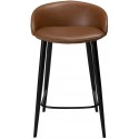 Dual barstol i kunstlæder H81 cm - Vintage sort