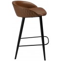 Dual barstol i kunstlæder H81 cm - Vintage sort