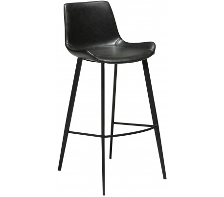 Gaia barstol i kunstlæder H87 cm - Vintage sort