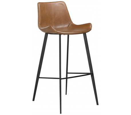 Hype barstol i kunstlæder H101 cm - Vintage sort