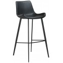 Hype barstol i kunstlæder H101 cm - Vintage sort