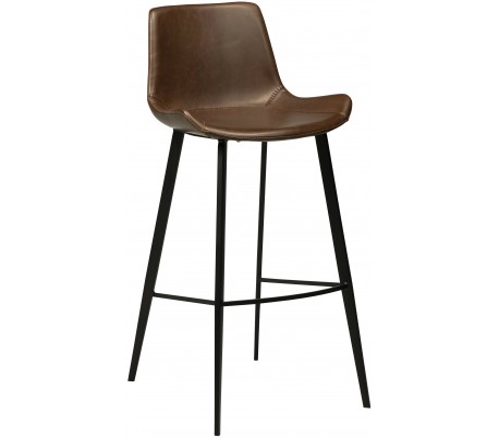 Hype barstol i kunstlæder H101 cm - Vintage grå