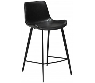 Hype barstol i kunstlæder H101 cm - Vintage sort