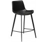 Hype barstol i kunstlæder H91 cm - Vintage sort